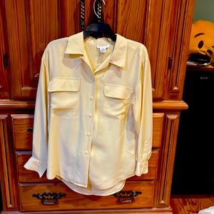 Silk Button Down work blouse